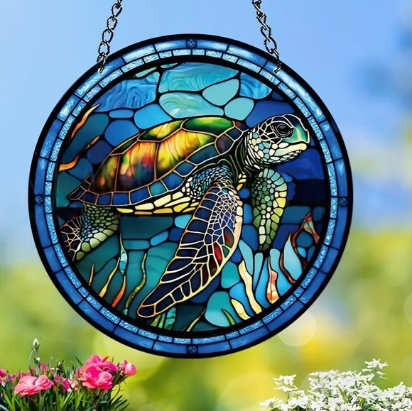 Sea Turtle Suncatcher- acrylic - Picture 7 of 7